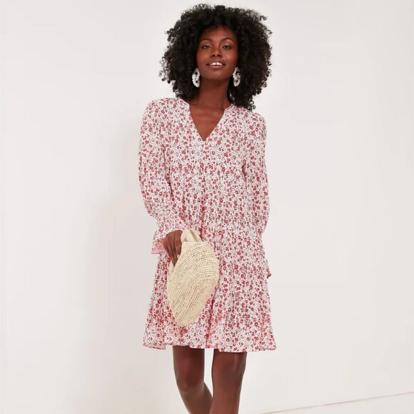 Tuckernuck Pomander Place Scarlet Ditsy Floral Kenzo Dress - Picture 1 of 4